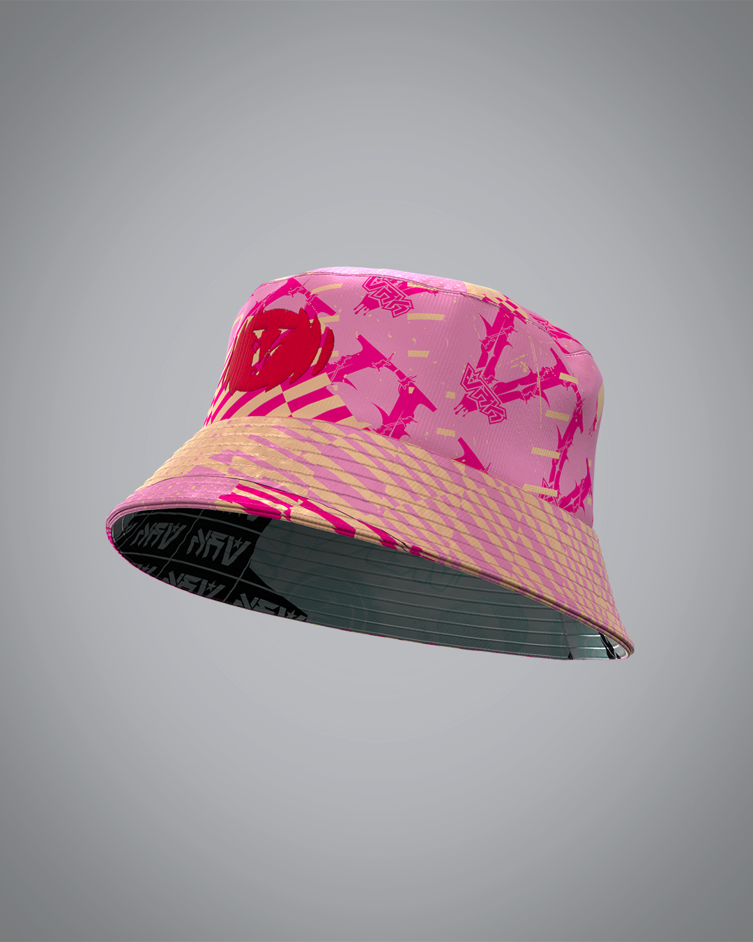 Bob Double face Pink Forest